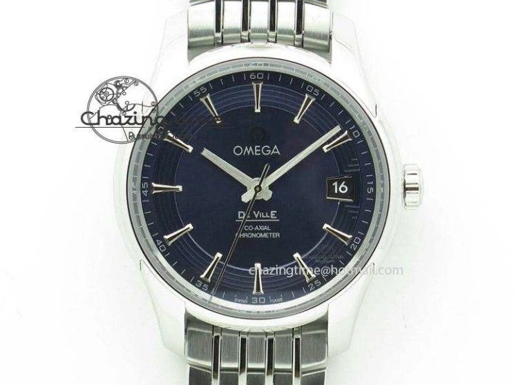 0117 Planet Ocean Master Chronometer 600M 45.5mm SS SCF 1:1 Best Edition Blue Bezel Blue Dial on SS Bracelet A9900 Super Clone Lightweight 7676